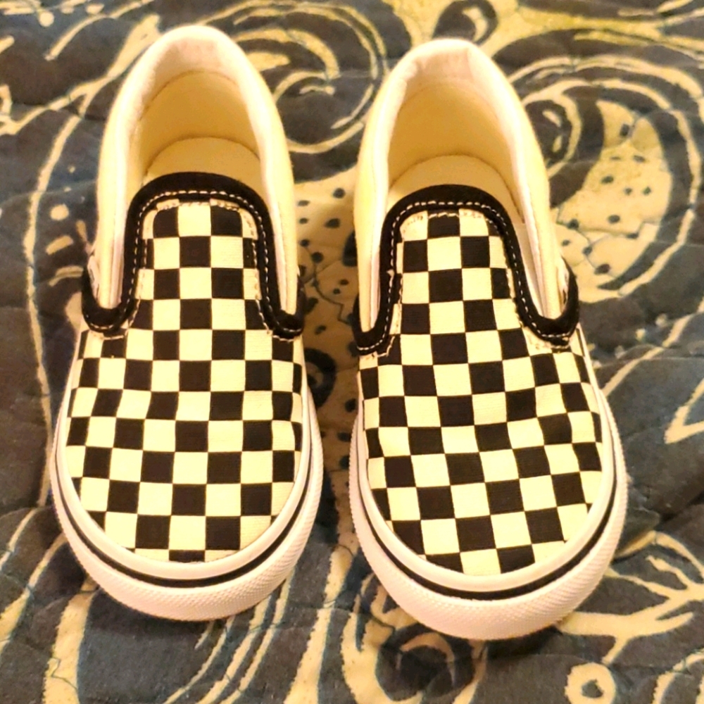 Vans checkered toddler girls/boys